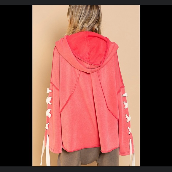 🔥 FLASH SALE POL Long Sleeve Thick Cowl Neck Hoodie Sweatshirt - Plus Sizes - Picture 3 of 4